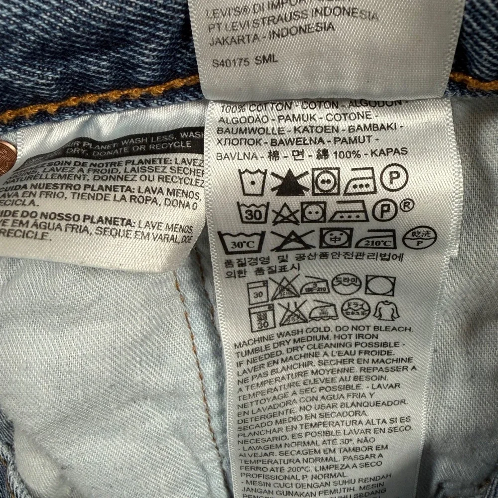 Levi's 501 Original Fit Jeans Men 38x32 Blue Medium Wash Button Fly Straight Leg